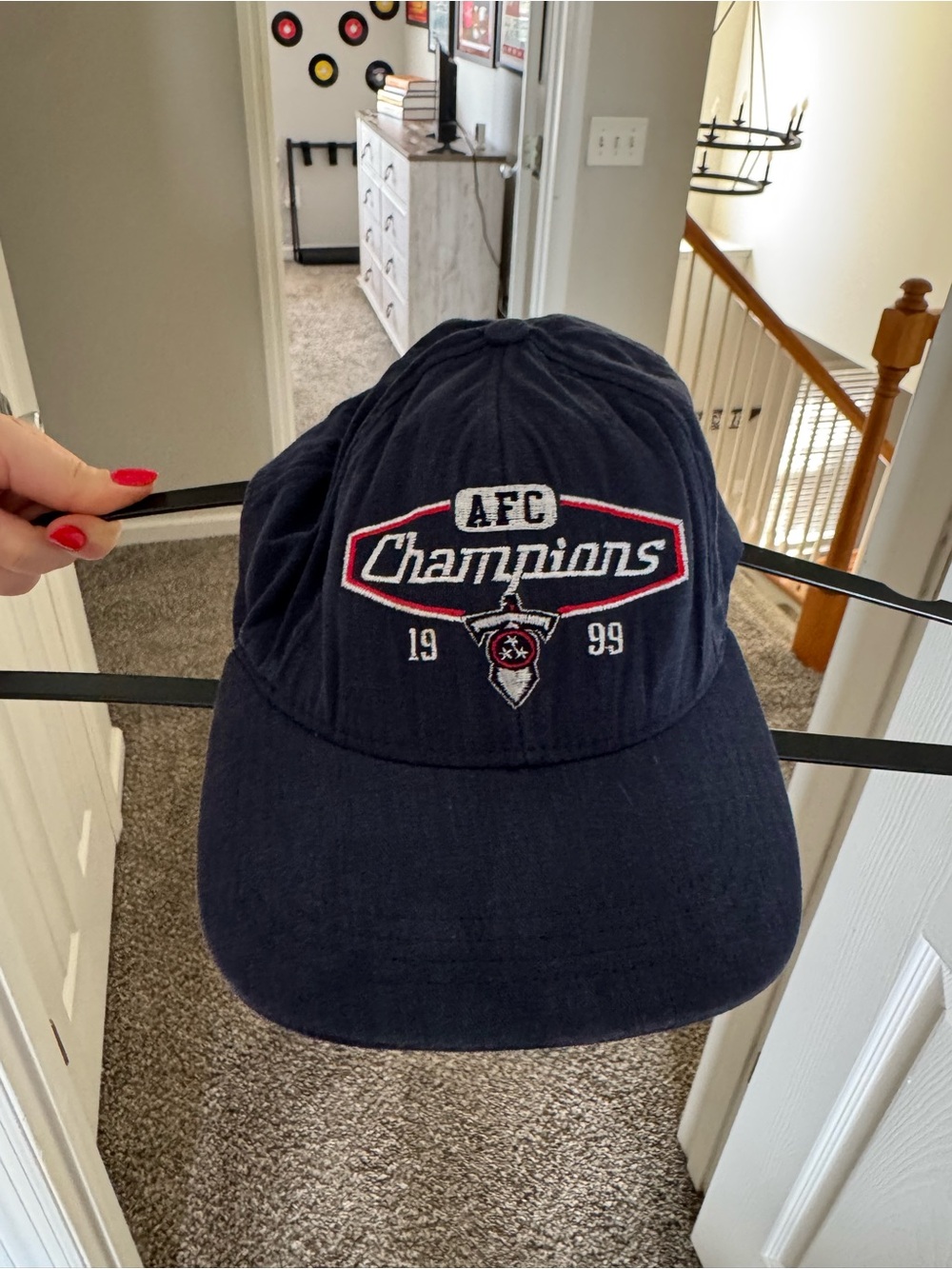Tennessee Titans AFC Champions Navy Baseball Cap